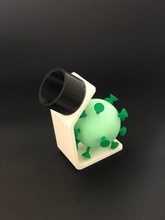 microscopio pedagogico giocosità apprendimento insegnare 3d Stampa virus micro picchi medico cellula scienza laboratorio biologia Brad formazione scolastica 3d print model - Mito3D
