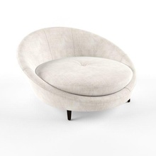 mid-century ufo lounge chair milo baughman house loveseats furniture 3d print model - Mito3D