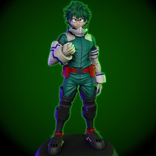 midoriya my herói academia v2 deku myheroacademia bokunoheroacademia anime manga figura diorama jogos brinquedos 3D print model - Mito3D