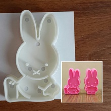 miffy bunny cake fondant dough sugar cookie cutter bakery pastry bake kitchenware bakeware baking candy cupcake bread utensils house kitchen dining 3d print model - Mito3D