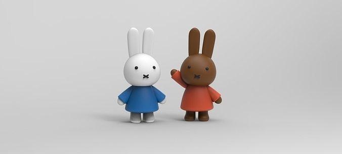 miffy rabbit toy bunny cute games toys 3d print model - Mito3D