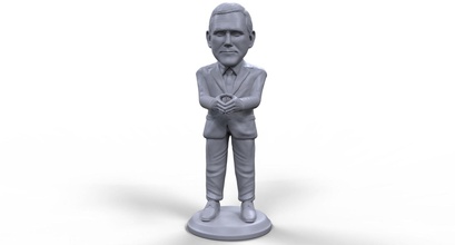 mike pence, der stilisierte hochwertige 3d-druckbare Miniatur Kunst Mann Abbildung Skulptur statue Menschen Figur Charakter pence trump Politiker politische leader vice-Präsident Präsident usa american Wahlen Brett-Spiel Kandidat Skulpturen 3d print model - Mito3D