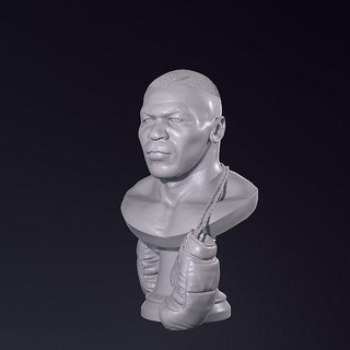 miguel tyson 3d busto impresión boxer retrato guantes estatua miniatura mike conormcgregor floyd mayweather mma ufc muhammadali mcgregor ali imprimible esculturas arte 3d print model - Mito3D