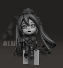 miku chibi - christmas gift figurine statue 3dprinting cute girl anime manga figure toy toycollectibles concept collectibles hatsune vocaloid art sculptures 3d print model - Mito3D