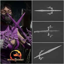 Mileena sai maldito nombre mk11 mkx cuchillo espada arma cosplay máscara armadura mortal kombat mortalkombat11 juegos juguetes 3d print model - Mito3D