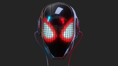 milhas morales 2020 3d capacete homem aranha milesmorales spidermanps5 fachada maravilha imprimível passatempo faça 3d print model - Mito3D