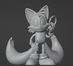 miles tails - sonic 03 character cartoon art toy game movie games toys 3d print model - Mito3D