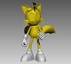 miles tails prower sonic shadow character sega nintendo sculpture game print 3d games toys printable video 3d print model - Mito3D