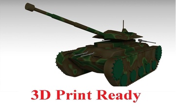 military tank war army weapon vehicle infantry games toys 3d print model - Mito3D