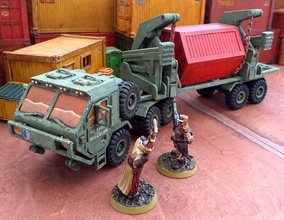 militar transportador 28mm sci fi ciencia ficción vehículo warhammer40k juego guerra 3dprint juegos juguetes accesorios camión fdm 3d print model - Mito3D