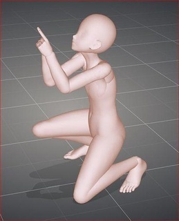 millennio dito semplice modello 3d stampa azione umano corpo design interessante divertimento arte sculture 3d print model - Mito3D