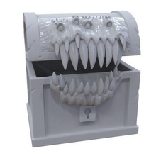 mimic chest antique teeth monster container jar toy game box holder beast alien creature pirate houseware decor dungeonsand dragons hobby diy 3d print model - Mito3D