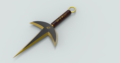 minato kunai knife - naruto shippuden kunaiknife minatoknife narutoweapons narutoknife hobby diy 3d print model - Mito3D