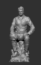 miner statue of man on rock 3d modeled coal people monument sculpture miniatures figurines sculpt art sculpts character printable sculptures 3d print model - Mito3D