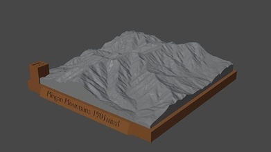 Ritt Berge Berg Landschaft Vulkan Terrain Umgebung Natur Photogrammetrie Elevation Wissenschaft 3d print model - Mito3D