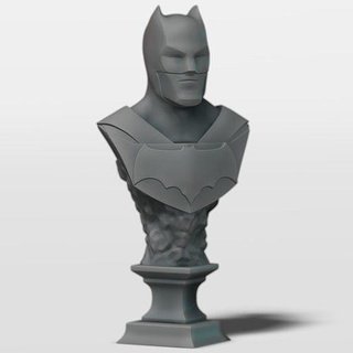mini busto batman superhéroe dc héroe liga justicia juguete escultura zbrush estatua 3d murciélago tortilla cómic Arte esculturas 3d print model - Mito3D