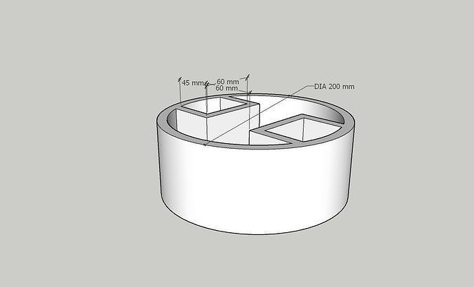 mini somut ekici box08 mimari blok el yapımı silikon kentsel kent çiçek kağıt dolma kalem dekor aksesuarlar sıra 3dprint inşaat orta malzeme daire ev 3D print model - Mito3D