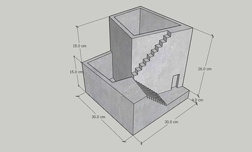 mini somut ekici box17 kutu tencere vazo silikon kalıp dekor dekoratif 3dprint yazdırılabilir çiçek dolma kalem el yapımı kent blok kentsel sıra kağıt ev 3d print model - Mito3D