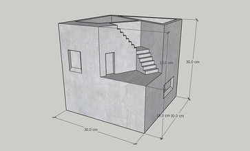 mini concreto plantador box18 caixa Projeto arte Panela vaso silicone mofo mão feito 3dprint imprimível armazenamento decoração decorativo escrivaninha papel pacote casa 3d print model - Mito3D