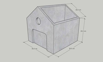 mini concreto plantador box19 caixa projeto papel silicone mofo 3dprint imprimível cidade mão feito escrivaninha urbano panela vaso decoração decorativo casa 3d print model - Mito3D