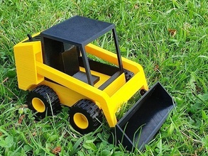 mini excavator machinery heavy vehicle tractor bulldozer loader toy children gift diy easy games toys 3d print model - Mito3D