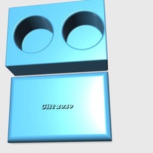 mini hediye kutu 2020 iş basitlik paket reklâm sanat işaretler logolar 3d print model - Mito3D