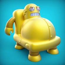 mini hedonismbot futurama cartoon mystery toy action figure articulated hedonism bot robot stubby groening matt simpsons 3dprinting 3dprintable printable figurine character games toys 3d print model - Mito3D