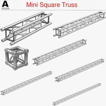 mini quadrado treliça 005 palco treliças viga suporte construir membrana impresso construção ferro teste ficar pé luz moda 3d print model - Mito3D
