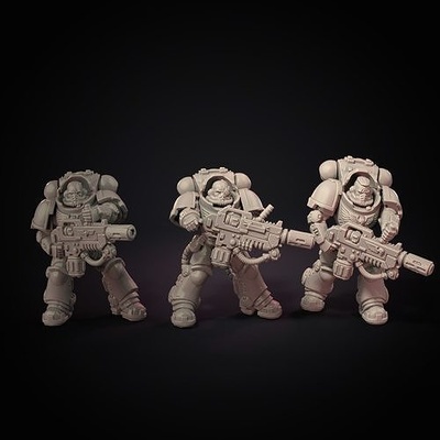 miniature compatible w40k marteau guerre jeux jouets planche 3d print model - Mito3D