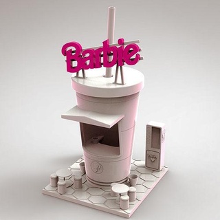 miniature coffee shop barbie inspired 3d print files barbie coffee movie toys game toys art exotic miniature 3d games games toys  3d print model - Mito3D