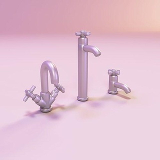 miniature dollhouse furniture bathroom faucet set gabby toy lol store doll house diy barbie modern american chair table chairs dolls bjd tiny games toys 3d print model - Mito3D