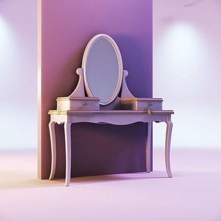 miniature dollhouse furniture dressing table gabby toy lol store doll house diy barbie modern set american chair chairs dolls bjd tiny games toys 3d print model - Mito3D