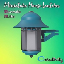 miniature house lantern lamp light candle lighting shine architectural decoration design hobbit dungeon game building accessories 3d print model - Mito3D