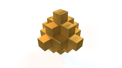 miniature Plastique cube 3d impression cadeau jouet jouer lego imprimable Jeux jouets 3d print model - Mito3D