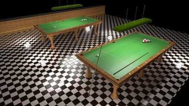 miniatura mesa de billar juegos-juguetes la piscina snooker cue se sentía tiza las bolas bola juegos los juguetes otros 3d print model - Mito3D