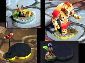 miniatures - mice mystics cheddar golem meeps notch ladybug doodlebug games toys board miniature fantasy figurines character 3d print model - Mito3D