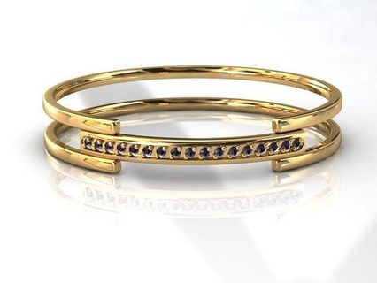 minimal Ring Schmuck Gold Silber druckbar Diamant Juwel Hochzeit Engagement Sterling Mode Platin Ringe 3d print model - Mito3D