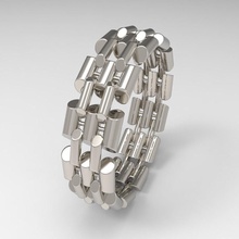 minimes de l'anneau bijoux le minimalisme imprimable la livre sterling l'habillement joyau d'argent platine anneau mode doigt bague en or les anneaux 3d print model - Mito3D