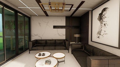minimal style vivant chambre conception croquis salondesign intérieur homedcor 3dmodel maison 3d print model - Mito3D