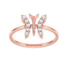 minimalist light wt women ring 3dm stl 1- render wedding engagement jewel jewellery printable diamond gold jewelry weight rings butterfly 3d print model - Mito3D