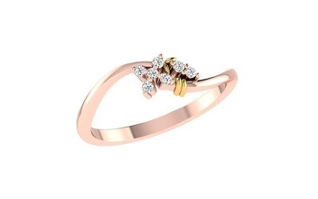 minimalistisch Licht wt Frauen Ring 3dm stl Einzelheiten Schmuck Diamant Silber Gold druckbar Juwel Engagement Hochzeit Gewicht Ringe 3d print model - Mito3D