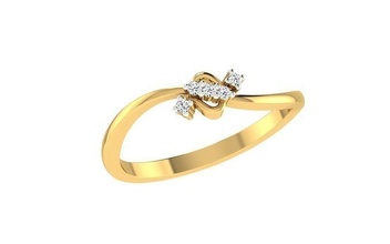 minimalistisch Licht wt Frauen Ring 3dm stl Einzelheiten Schmuck Diamant Silber Gold druckbar Juwel Engagement Hochzeit Gewicht Ringe 3d print model - Mito3D