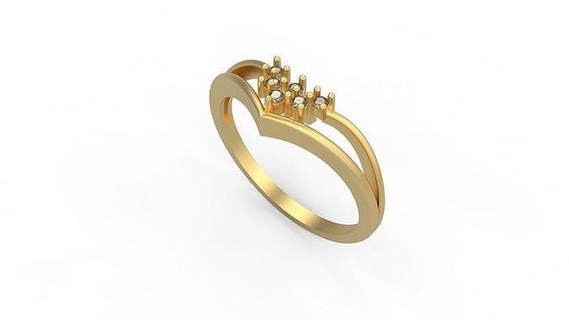 minimaliste bague 1000 minimal lumière 1 4grams solitaire diamants l'amour imprimable mariage bijoux anneaux 3d print model - Mito3D