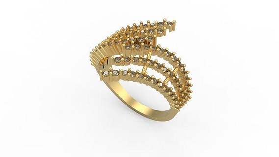 minimaliste bague 1011 minimal lumière 1 4grams solitaire diamants l'amour imprimable mariage bijoux anneaux 3d print model - Mito3D