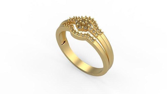 minimalist ring 1022 minimal light 1 4grams solitaire diamonds love printable wedding jewelry rings 3d print model - Mito3D