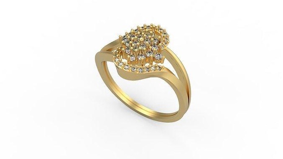 minimalista squillare 1023 minimo luce 1 4grams solitario diamanti amore stampabile nozze gioielleria anelli 3d print model - Mito3D