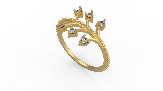 minimalista squillare 1055 minimo luce 1 4grams solitario diamanti amore stampabile nozze gioielleria anelli 3d print model - Mito3D