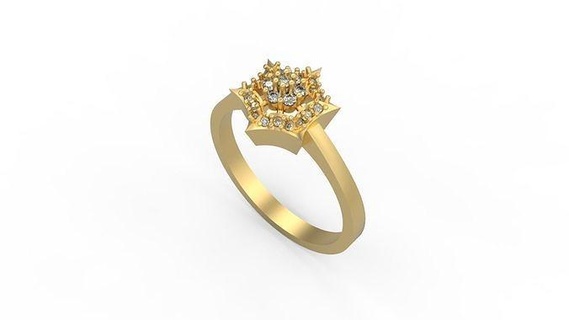 minimaliste bague 169 or bijou bijoux argent minimal lumière 1 4grams solitaire diamants l'amour imprimable mariage anneaux 3d print model - Mito3D
