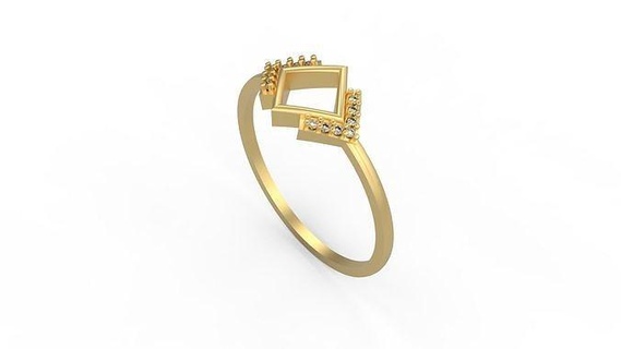 minimalist ring 32 gold jewel jewellry silver minimal light 1 4grams solitaire diamonds love printable wedding jewelry rings 3d print model - Mito3D