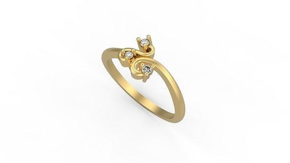 minimalista squillare 367 oro gioiello gioielleria argento minimo luce 1 4grams solitario diamanti amore stampabile nozze anelli 3d print model - Mito3D